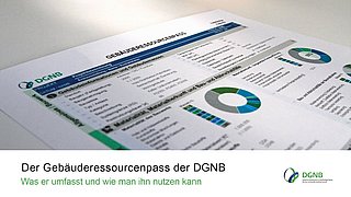 Screenshot aus dem Video "Gebäuderessourcenpass der DGNB – was er umfasst und wie man ihn nutzen kann" als Vorschau.