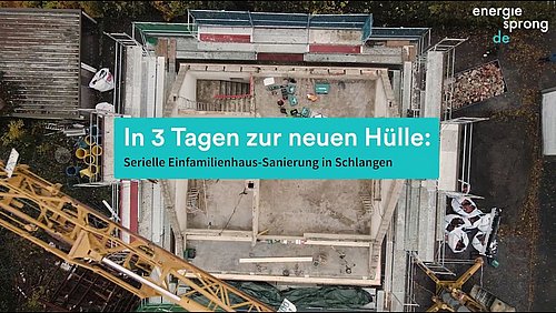 Screenshot aus dem Video "Serielle Sanierung erobert Einfamilienhäuser – Ein Praxisbeispiel" als Vorschaubild