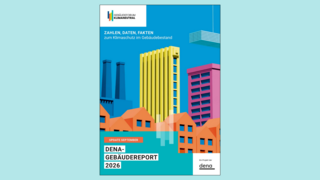 Grafik, Deckblatt des September-Updates des Gebäudereports 2026 der Deutschen Energie-Agentur.