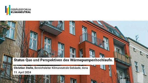 Grafik, Screenshot aus dem Video "Status Quo und Perspektiven des Wärmepumpenhochlaufs" als Vorschau.