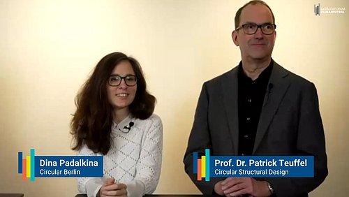 Grafik, Screenshot aus dem Video "Geschäftsmodelle für zirkuläres Bauen und Sanieren - Studienvorstellung" als Vorschau.