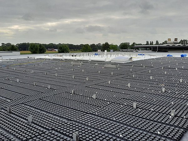 Foto, Baustelle des Autowaschcenters.