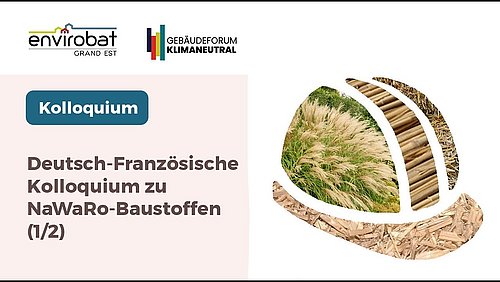 Grafik, Screenshot aus dem Video "Regionale NaWaRo-Strategien: Wie beschleunigen wir die Bio-Ökonomie im Bausektor ? (1/2)" als Vorschau.