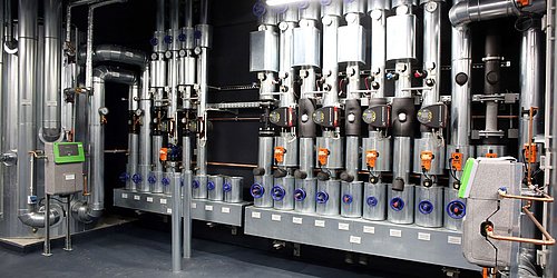 Foto, Innenaufnahme einen Anlagenraums