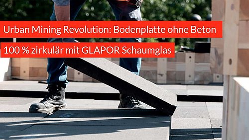 Grafik, Screenshot aus dem Video "Urban Mining Revolution: Bodenplatte ohne Beton" als Vorschaubild