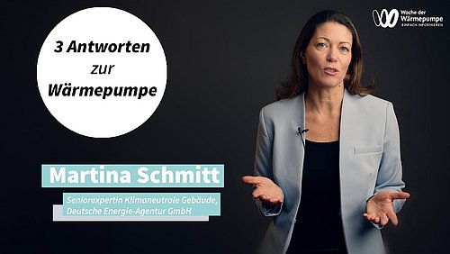 Screenshot aus dem Video "Mit Wärmepumpen in die Zukunft – verlässlich und klimafreundlich heizen" als Vorschaubild