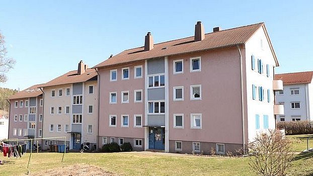 Foto, Gebäude der Chiron-Sieldung in Tuttlingen vor der Sanierung. 