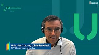 Grafik, Screenshot aus dem Video "Geschäftsmodelle für zirkuläres Bauen und Sanieren - Impuls v. Univ.-Prof. Dr.-Ing. Christian Glock" als Vorschau.
