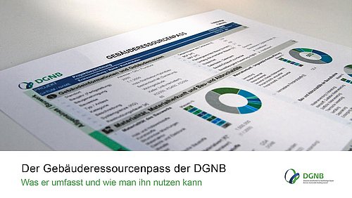 Screenshot aus dem Video "Gebäuderessourcenpass der DGNB – was er umfasst und wie man ihn nutzen kann" als Vorschau.